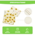 thumbnail image 5 of SM-XLHN Yellow Flowers Daisy Bees Summer Table Runner, Seasonal Easter Fall Holiday Kitchen Dining Table Decoration for Home Party Indoor 13x48 Inch, 5 of 6