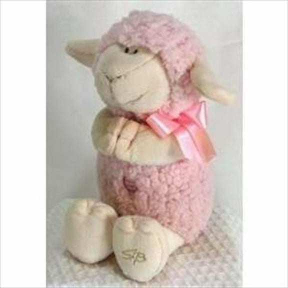 Toy Plush Musical Lamb Jesus Loves Me 11 In. Pink