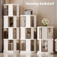 thumbnail image 3 of Corner Bookshelf,Rotating Bookshelf PP  Bookshelf Floor Standing Bookcase Narrow Shelf Revolving Organizer Storage Rack for Small Space Bedroom Study Room, 3 of 7