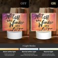 thumbnail image 3 of Fotbe Not All Who Wander Are Lost Pattern Acrylic Night Light Gift with 3 Color ModesTouch-Sensitive LED Lamp Perfect Gift for Mother's Day, Birthday, or Christmas, 3 of 9
