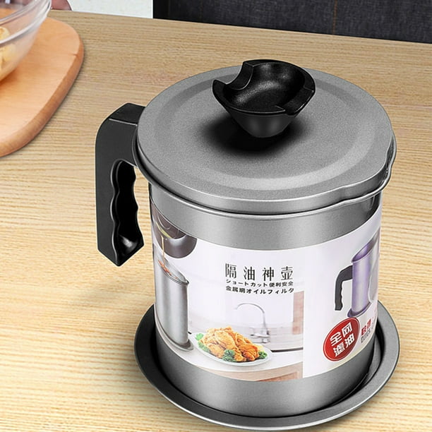 Cooking Oil Storage Can Grease Storage Pot Bacon Grease Container with