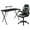 Gray, variant on Bowery Hill 2 Piece Gaming Desk Set with Monitor Stand in Black and Blue