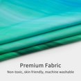 thumbnail image 4 of Green Ombre Shower Curtain Set, Sage Green Shower Curtain, Abstract Dark Green Shower Curtain for Bathroom Decor, Modern Waves Fabric Shower Curtain, Mint Green, 72 x 72, 4 of 6