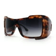 thumbnail image 5 of XXL Curved Wrap Around Rectangular Thick Arm Sport Plastic Sunglasses, 5 of 8