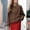 003 Coffee, variant on Women's Button Down Ribbed Knit Sweater Cardigan Casual Long Sleeve Round Neck Cardigan Solid Color Simple Cardigan Tops