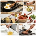 thumbnail image 4 of GPED Wooden Spoons for Cooking, 11 PCS Teak Wood Cooking Utensil Set, Wooden Kitchen Utensils for Nonstick Pans & Cookware, Spoons and Spatula Set, Sturdy, Lightweight & Heat Resistant, 4 of 7