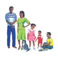 thumbnail image 1 of African American Family Bulletin Board Cut Out, 1 of 2