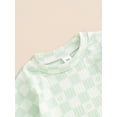 thumbnail image 5 of Bagilaanoe 2pcs Newborn Baby Girl Shorts Set Short Sleeve Checkerboard Print T Shirt Tops + Shorts 6M 12M 18M 24M Infant Casual Summer Clothes, 5 of 7