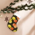 thumbnail image 7 of Balery Orange Lemon Pattern Christmas Stockings with Initials, 18" Large Knit Christmas Stocking,Xmas Stocking for Kids, Holiday and Family Stocking, 7 of 7