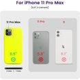 thumbnail image 6 of iPhone 11 Pro Max Case,Ultra Slim Fit iPhone Case Liquid Silicone Gel Cover with Full Body Protection Anti-Scratch Shockproof Case Compatible with iPhone 11 Pro Max (Fluorescent Yellow), 6 of 14