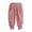 Pink B, variant on VERUGU Baby Pants Toddler Casual Solid Color Versatile Mid Waist Button Up Ankle Pants Long Pants 1-6 Years