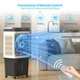 thumbnail image 3 of DISHUP Portable Swamp Cooler,3500 CFM Evaporative Air Cooler with 9.3Gal/35L Water Tank,Portable Air Conditioner,Indoor or Outdoor, 3 of 7