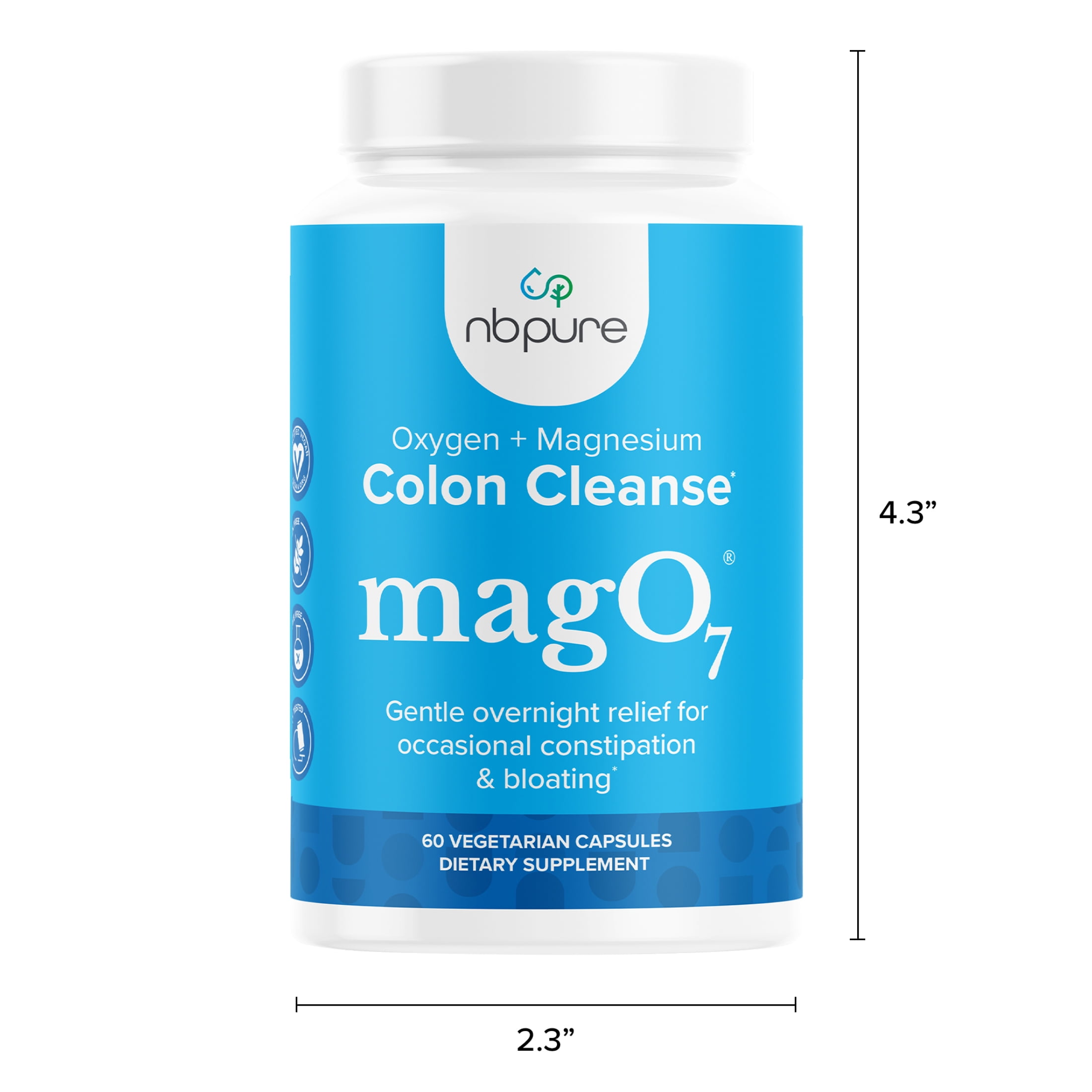 NBPure MagO7 Colon Cleanse & Detox with Ozonated Magnesium Oxides