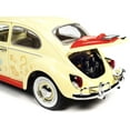 thumbnail image 5 of 1963 Volkswagen Beetle Yukon Yellow with "Monopoly" Graphics "Free Parking" and Figure 1/18 Diecast Model Car by Auto World, 5 of 6