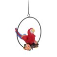 thumbnail image 2 of Crafts, Weather Resistance Resin Hanging Iron Ring Parrots  For Balcony For Courtyard, 2 of 8