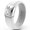 White & Silver, variant on Rinfit Silicone Rings for Women - Female Rubber Wedding Bands - Metal Infinity Collection