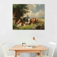 thumbnail image 2 of Orinice Country Cow Sheep Wall Art Vintage Country Landscape Farm Animals  Wall Art Picture Decor Canvas Prints Framed and Unframed  16x12in, 2 of 6