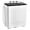 Black, variant on Costway 26lbs Portable Semi-automatic Twin Tub Washing Machine with Drain Pump Gray