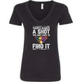thumbnail image 3 of Inktastic Billiards Game Pool Player Women's V-Neck T-Shirt, 3 of 5