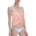 thumbnail image 4 of Disketp Rose Gold Glitter Women Swimsuit Cover Up Short Chiffon Summer Beach Sarong Bikini Wrap Skirt Bathing Suit, 4 of 7