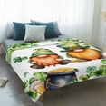 thumbnail image 4 of St. Patrick's Day Blanket Soft Cozy Warm Throw Blanket for Couch, Plush Fuzzy Flannel Fleece Blankets for Sofa, Green Gnomes Lucky Shamrocks Flags Bed Blankets Lightweight Gifts for Women, 40"x60", 4 of 9