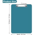 thumbnail image 2 of Minzimin 8.5 x 11 Plastic Clipboards Set of 1/2, Low Profile Metal Clip, Translucent Board, 12.5 x 9 in Letter Size, Office Supply, Back to School, 2 of 7