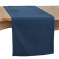 thumbnail image 1 of Saro Lifestyle 16’’ x 72’’ Casual Design Oblong Table Runner, Navy Blue, Solid, Table Runner, 1 of 1