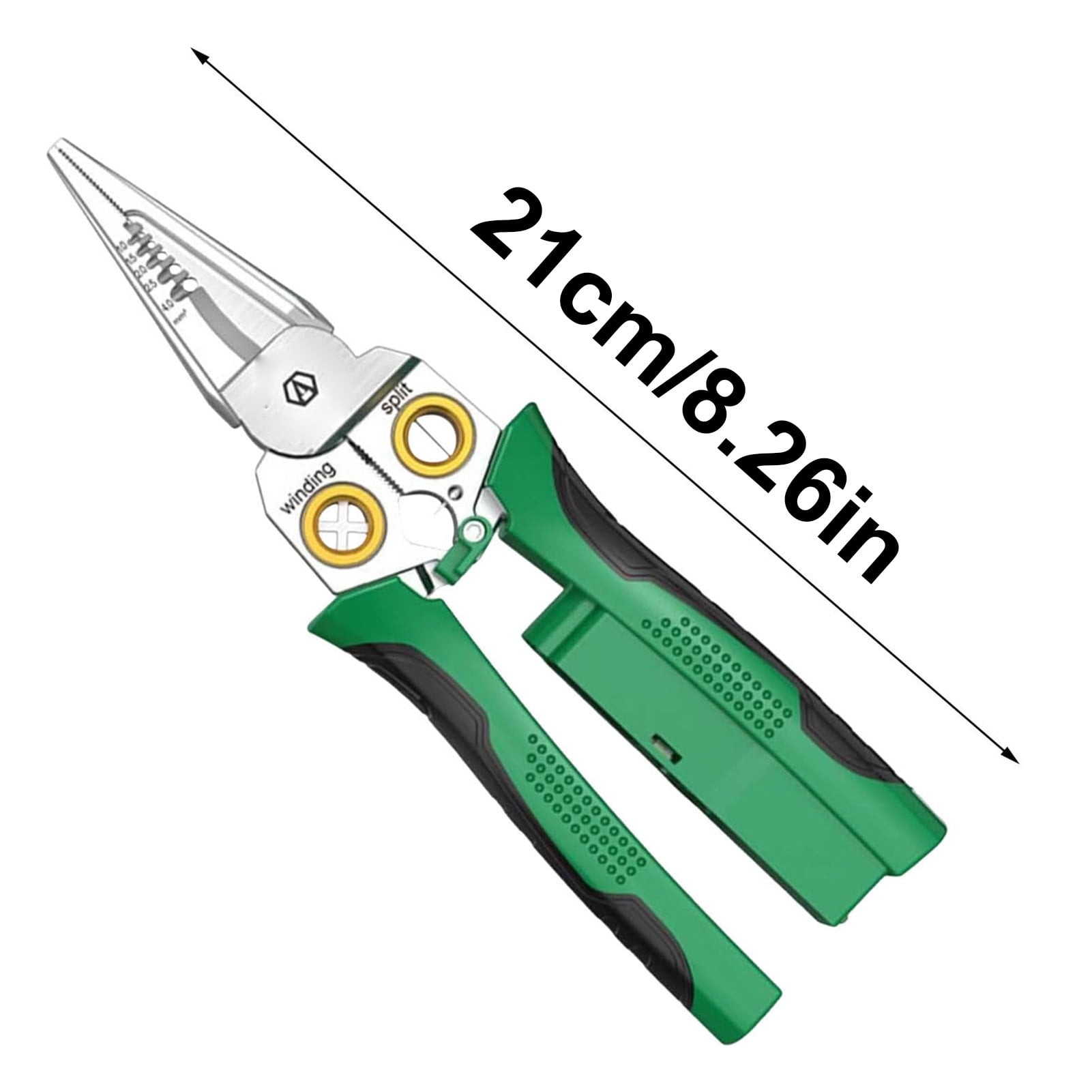 Wire Stripper Tool, 8 in 1 Needle Nose Pliers, Stainless Steel Stripping Pliers, Multifunctional Copper Wire Stripper For Electric Cable Stripping