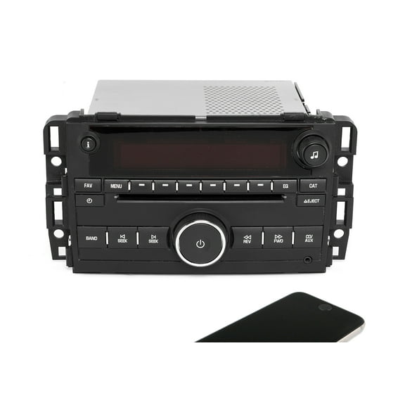 Restored Saturn 2009 Outlook AM FM CD MP3 Aux Input Radio with Bluetooth Upgrade 25941140 (Refurbished)