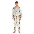 thumbnail image 3 of FORMRS Onesies Pajama for Adults Unisex Hoodie Winter Jumpsuit One Piece Sleepwear, Sizes S-2XL, Halloween Black Pumpkins, 3 of 7