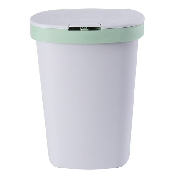 MERRYHAPY Kitchen Waste Basket With Lid re Trash Can Light Green 1Pcs