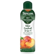 TropiClean Pet Preferred Sunny Peach Odor Control Shampoo for Dogs & Cats 20 fl. oz.