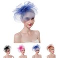 thumbnail image 2 of Coofit Fascinator Hat Elegant Vintage Handmade Big Flower Tea Party Hat Fascinator Clip, 2 of 7