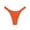 Orange, variant on Xijirk Womens Underwear Adjustable Side Tie High Waist Bikini Swim Bottoms Solid Full Coverage Swimwear,S