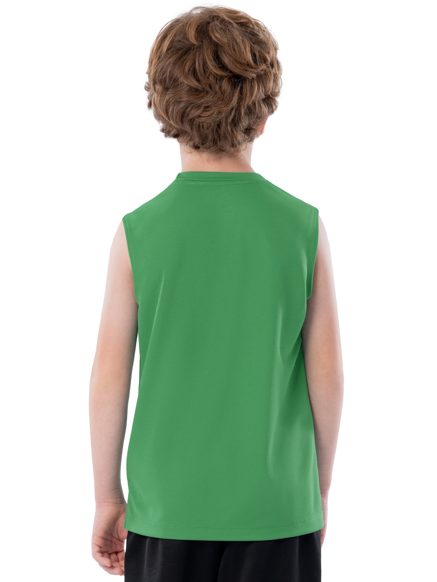 Athletic Works Boy's Core Active Muscle Tank, 2-Pack, Sizes 4-18 & Husky