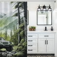 thumbnail image 6 of The Mountain Is Calling Shower Curtain Modern Home Bathroom Bathtub Decor Waterproof Fabric with 12PCS Hooks, 6 of 8