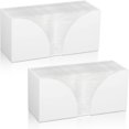 thumbnail image 1 of 2 Paquetes Dispensador de Toallas de Papel para encimera, Dispensador Toallas de Papel Tri Fold para Baño Cocina (Blanco), 1 of 4