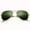 Golden-Dark Green G15 Lens, variant on Fashion Aviator Sunglasses – Real Glass Optics, Polarized Clarity & Durable Frame