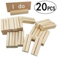 thumbnail image 2 of Titular de la imagen de madera Nota Pads Clips de notas Simple Estilo Tarjeta Funda para el hogar Decoraciones Artes y manualidades Placa Soportes para mostrar 20 piezas Inevent HA012721-00, 2 of 7