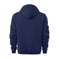 thumbnail image 4 of Unisex Zip Up Multi Pocket Sports Hoodie, Athletic Pullover Sweatshirt with ALPHA KILLA Print, for Running, Gym, Christmas Gift, Streetwear and Outdoor Training,Navy,3XL, 4 of 4