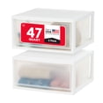 thumbnail image 1 of Organizador de almacenamiento con cajones de plástico IRIS USA, 47 cuartos de galón, paquete de 2, 1 of 7