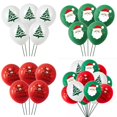 thumbnail image 2 of 100 piezas de globos de látex navideños, globos blancos verdes rojos para decoraciones de fiesta de Navidad, juego de aula escolar, niños kaili Sencillez, 2 of 5