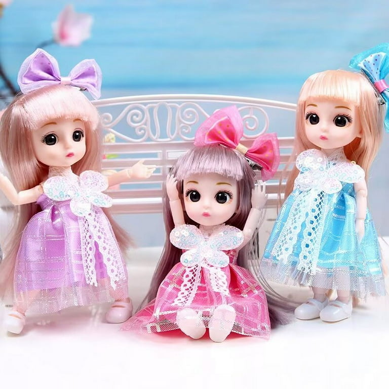 Babysbule inch Mini Doll with 13 Movable Joints and Changeable