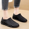 thumbnail image 2 of Crunowin Women's Comfort Rain Shoes, Waterproof Non-Slip Stylish Wide Size Soft Sole Low-Cut Outdoor Shoes Black 6, 2 of 7