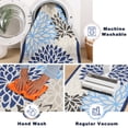 thumbnail image 4 of Runner Rugs for Hallway, Yamaziot 2'x6' Laundry Room Mat, Washable Non Slip Kitchen Rug, Floral Bathroom Floor Carpet Doormat, Blue, 4 of 9