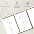 thumbnail image 6 of Elephant Stock Woman's Poise I Wall Art - Horizontal Multi Panel Canvas - Hallway Wall Decor - People Multi Panel - White And Black Decor - 26" x 12", 6 of 8