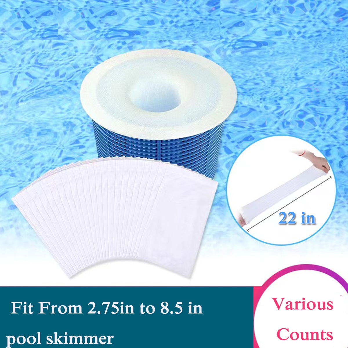 Swimming Pool Separator Socks, Ultrafine Mesh Filter Socks Net