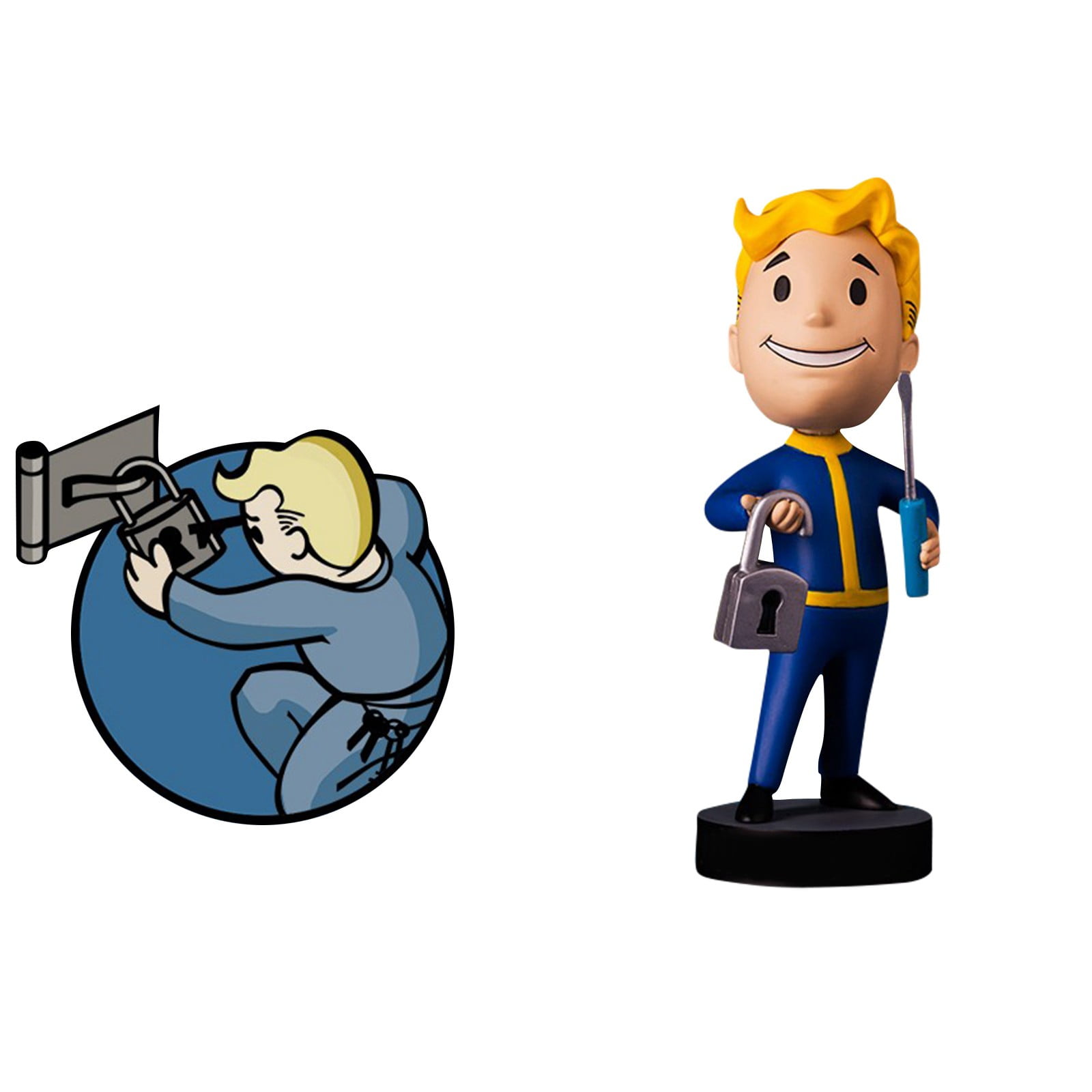 HeaCare Fallout Series 4 Vault Boy Bobblehead Figure, 5.5