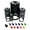 Black, variant on Kiwi Bird Solid Self-Inking Rubber Stamp Ink Stamper - Orange Ink - Medium 1 Inch