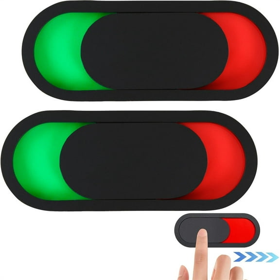 Duslogis 2Pcs Practical Vacant Occupied Sign - Red and Green Sign Magnetic Indicator Sign No Words Sign for Bathroom Office Home Restroom Conference Hotel Hospital
